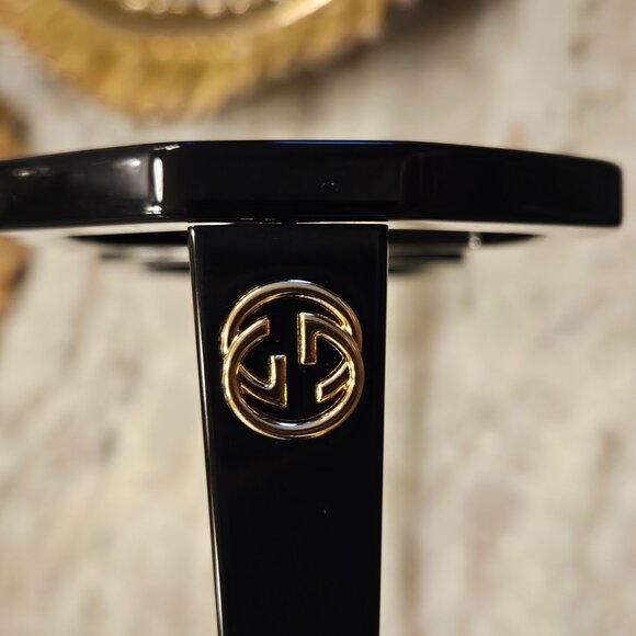 RARE GUCCI BLACK HEXAGON DOUBLE G ITALY GEOMETRIC OVERSIZED SUNGLASSES GG0772S main image 5